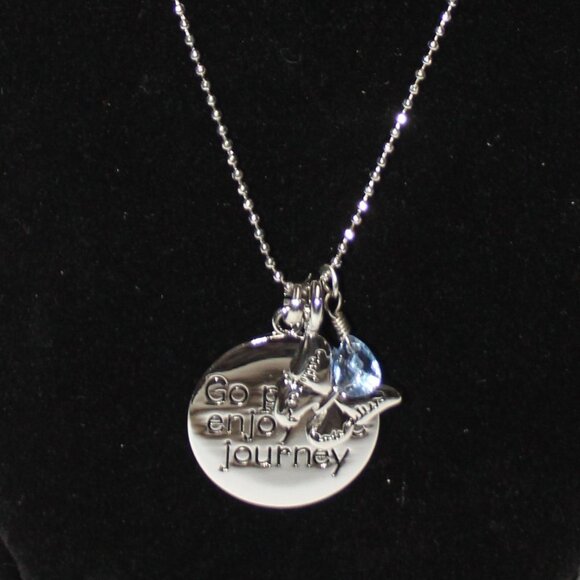 NWT Artful Expressions "Go places, enjoy the journey" Necklace - Picture 1 of 10